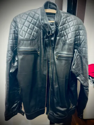 Jaqueta de couro legítimo tamanho XL