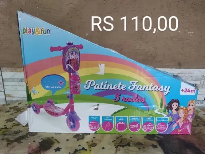 Patinete fantasy 3 rodas