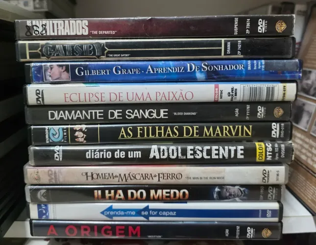 Lote DVD Filmes Leonardo DiCaprio 