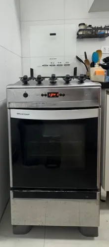 Fogão 4 bocas Brastemp com mangueira