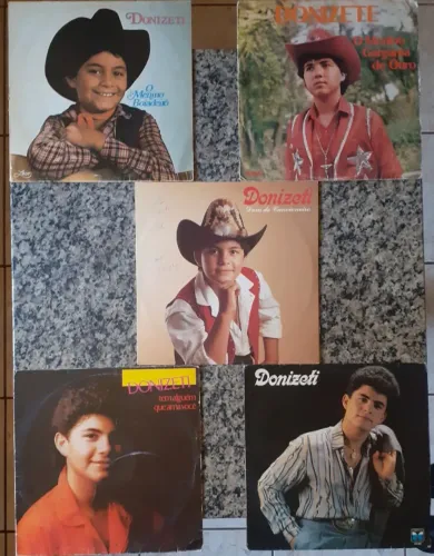 Lps - Donizeti - lote com 05 discos de vinil - música sertaneja
