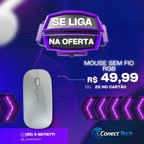 Mouse Sem Fio RGB