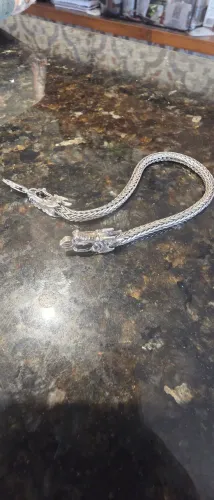 Pulseira prata 925 de Bali cabeça dragões