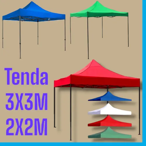 Tenda sanfonada galvanizada