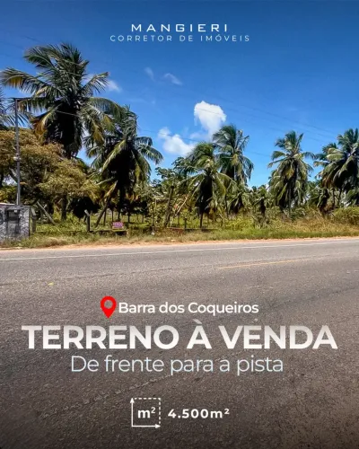 Terreno Comercial na Barra dos Coqueiros de 4.500m²