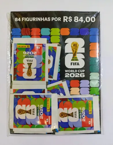 Figurinhas Copa do Mundo 84 figurinhas(12 pacotes) + Cartela 