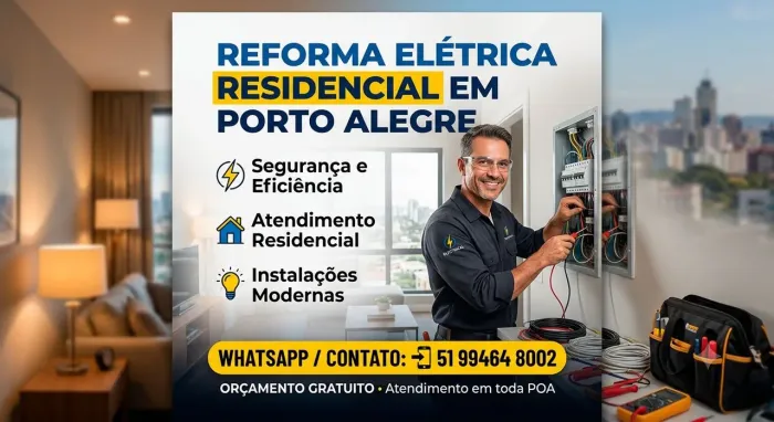 Reforma elétrica e manutenção elétrica zona norte