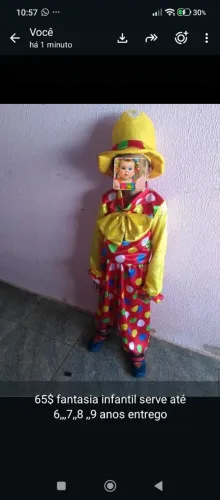 Vendo fantasia infantil
