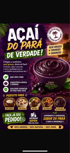 Açaí direto do Pará