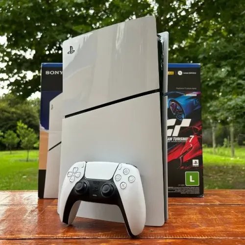 PS5 Slim Digital 1TB SSD Completo Com Controle Original e Caixa