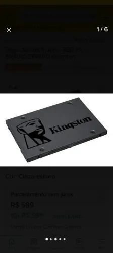 SSD 480 GB KINGSTON 