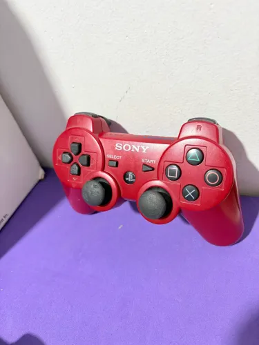 Controle PlayStation 3 vermelho ps3