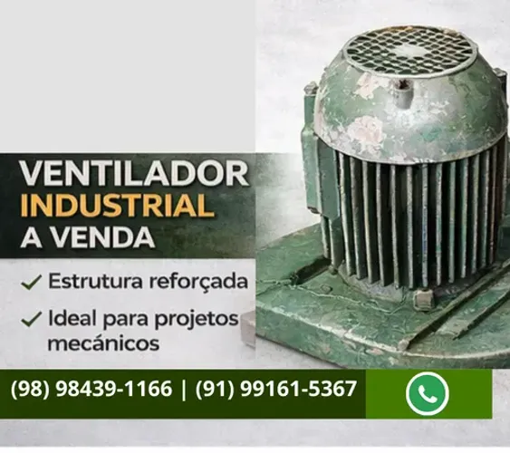 Ventilador industrial revisável