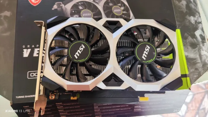 Placa de vídeo GTX 1650 4GB MSI OCV1 Edição Dual fan