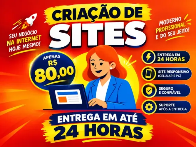 WEBSITES Profissionais Pronto Em Até 24Horas
