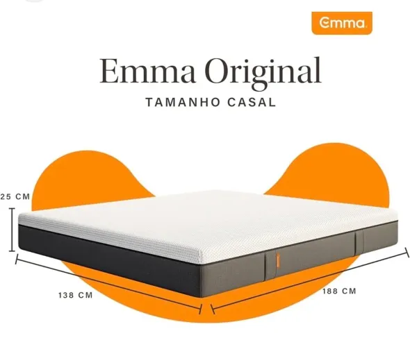 Colchão Emma CASAL Emma Premium Hybrid 2.0 138xcmx188cm