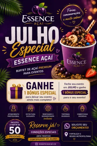 Açaí para Eventos, JULHO com Condições especiais! Fale conosco! *83