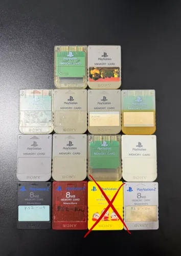 Memory card ps1 e ps2