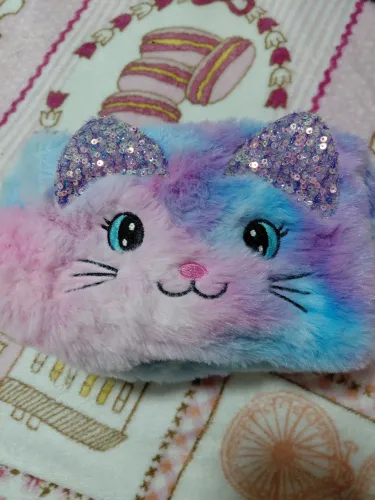 Necessaire gatinho pelúcia R$ 15