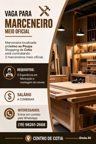Precisa de marceneiro 