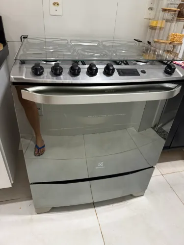 Fogão inox Electrolux 5 bocas
