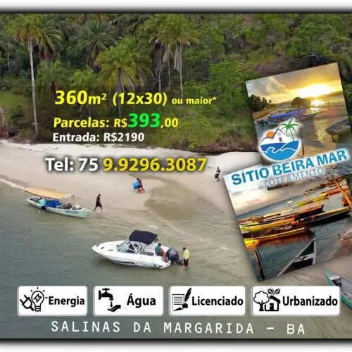 Terreno Lotes Urbanizados, p/Morar ou Lazer, Sítio Beira Mar - na praia, Chácara