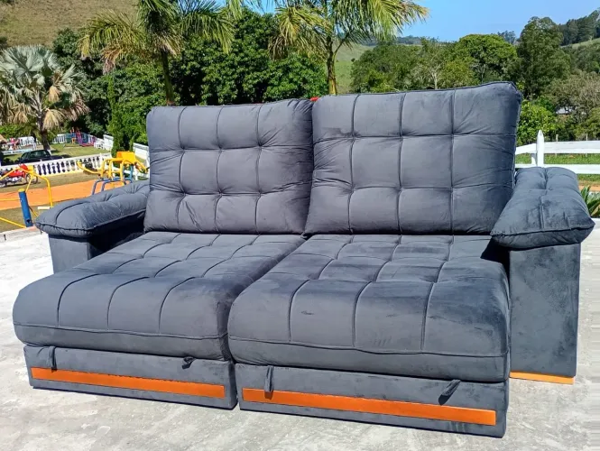Sofa cinza retratil 2,60 de luxo !!
