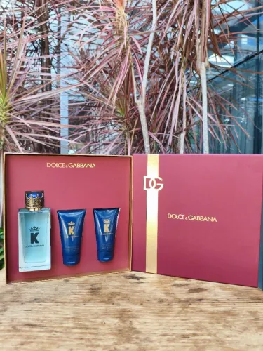 Kit Dolce Gabbana K Edt 100ml + Pós Barba + Gel de Banho