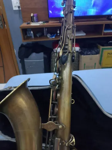 Saxvtenor Yamaha 25, com tudel banhado a prata