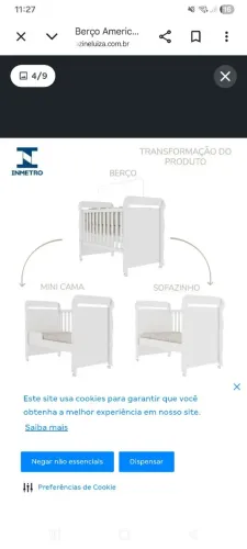Berço/cama / sofazinho + colchão