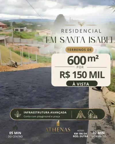 600 M² PARA SUA CHÁCARA EM RESIDENCIAL FECHADO  SANTA ISABEL SP