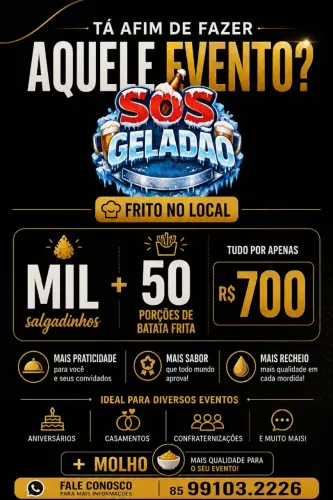 Salgadinhos para evento