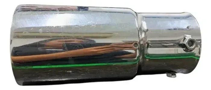 Ponteira Esportiva Reta Inox Toyota Hilux 2.4 2020 Cromado