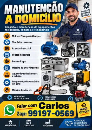 SERVIÇOS DE MANUTENÇÃO A DOMICÍLIO