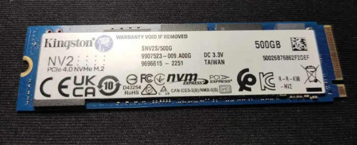 SSD Kingston 500Gb NVMe
