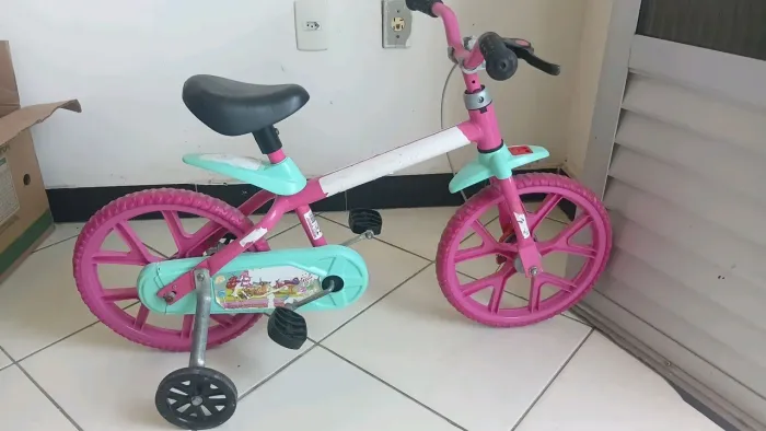 Bike infantil aro 12 rosa