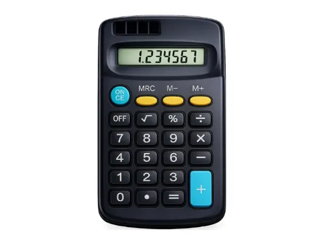 Calculadora de bolso portátil para faculdade, colégio, concurso, prova, trabalho