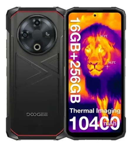 Smartphone Robusto Doogee Fire 6 16GB RAM 256GB Câmera Térmica 50MP IP68