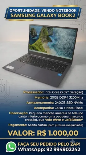 Notebook Samsung book 2