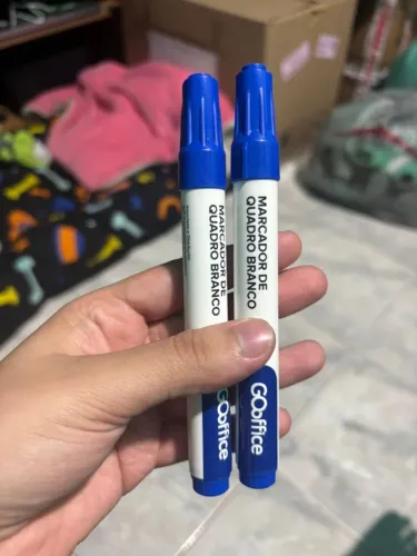 Kit 2 Marcadores De Quadro Branco Gooffice Azul