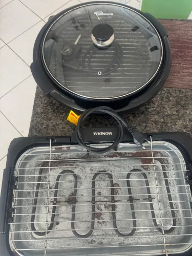 Grill e churrasqueira elétrica