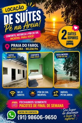 Suítes Pé na areia Cotijuba-Pa