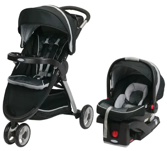 Carrinho Graco Click Connect + Bebê Conforto + Base para Carro (Importado do Canadá)
