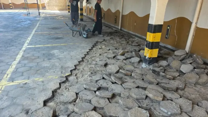 DOA-SE 700m2 de piso de concreto - Retirada por conta do interessado