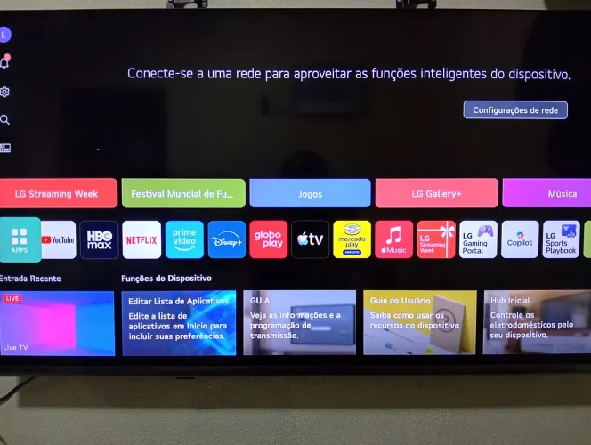 Tv LG 4k 43 polegadas nova 4 dias de uso