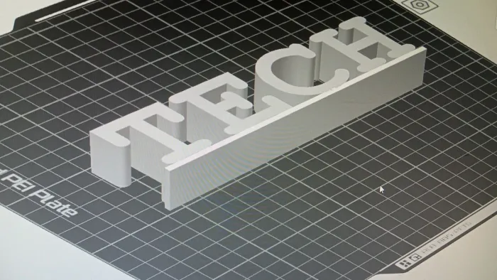 Impressão 3d do nome