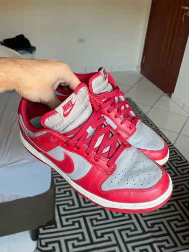 Nike Dunk Low Vermelho/Cinza Nº 39 Original - Conservado