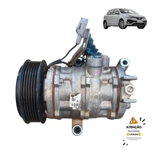 Compressor Ar Condicionado Toyota Etios 1.3 1.5 2016 Á 2020