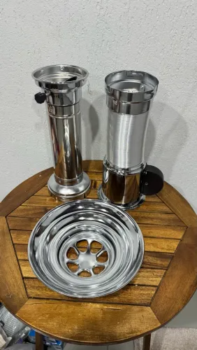 Tubo de Sucção Inox para Churrasco