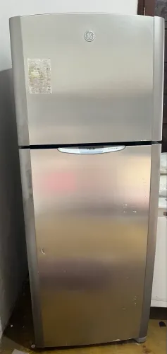 Geladeira GE inox duplex frost free 410 litros 
